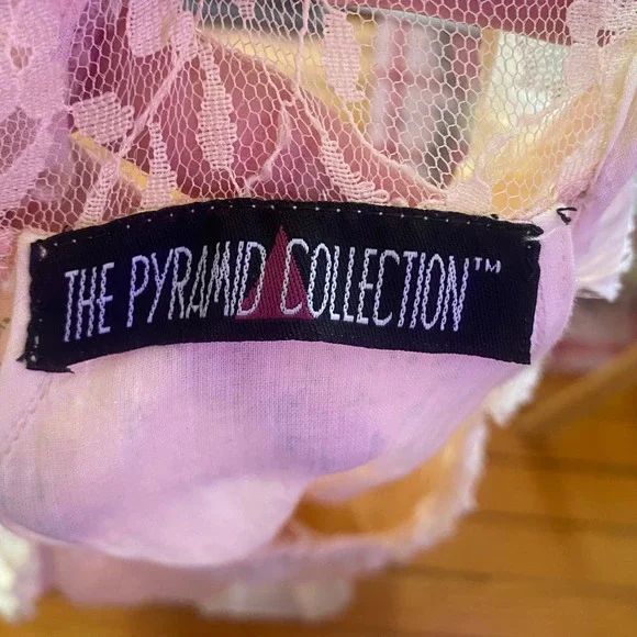 The Pyramid Collection dress Floral Ruffle  Lace  Shabby Chic Boho Layered XL - Picture 10 of 10